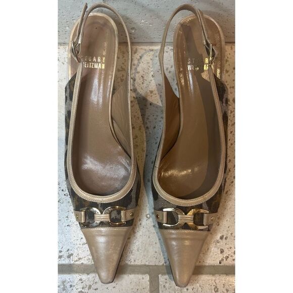 Vintage Stuart Weitzman Animal print pumps Size 9 - Picture 1 of 11